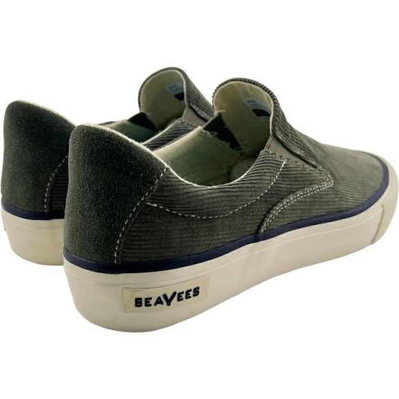 New SeaVees Men Casual Sneakers Grey Velvet Hawthorne Slip-On Cordies 8 US main image 8